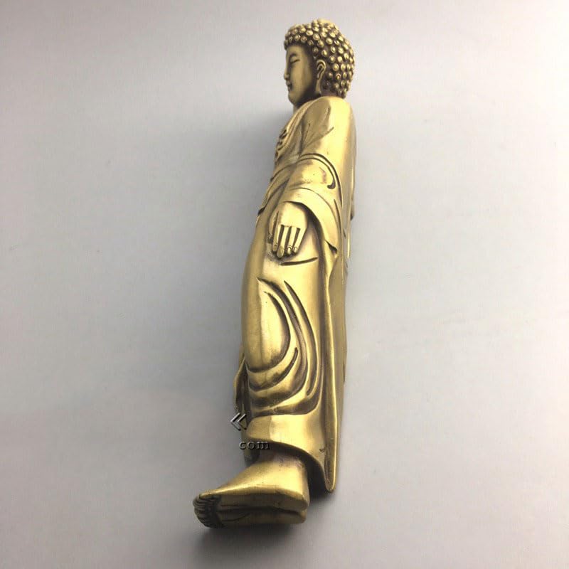 Amazon｜仏像【釈迦如来涅槃像】28cm 真鍮像 仏教美術品 仏陀彫刻